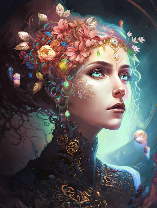 La belle aux fleurs